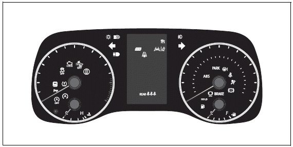 Vehicle status information and indicators