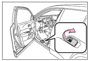 Opening the fuel tank cap