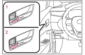 Opening, closing and locking the doors