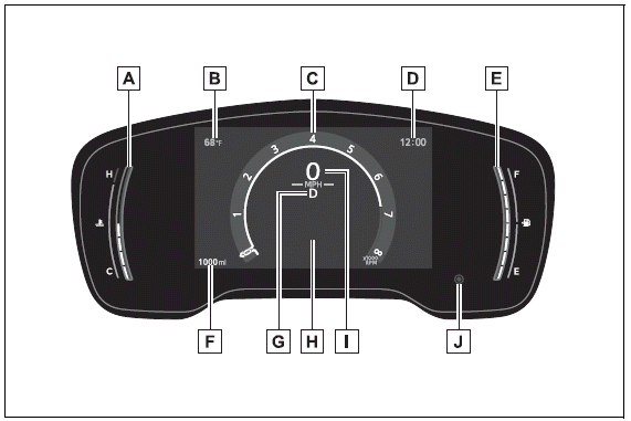Vehicle status information and indicators