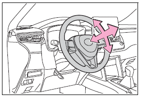Adjusting the steering wheel and mirrors